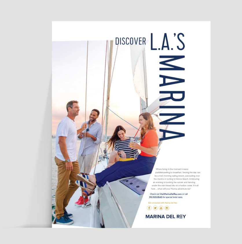 A brochure for Marina del Rey