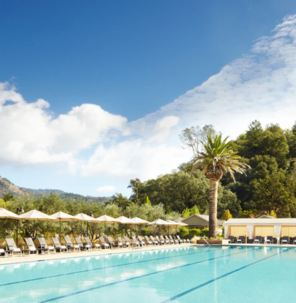 View of the pool at Solage Calistoga